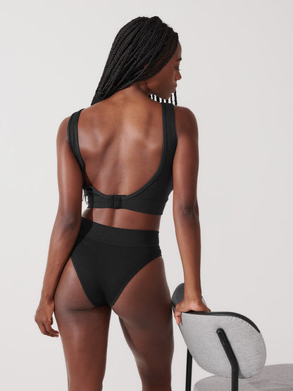 Conjunto Sutiã Modelador + Calcinha Biquini Cintura Alta Premium Preto