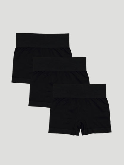 Kit com 3 Calcinhas Boxer Modeladora Sem Costura Premium Preto - R$86,63 cada