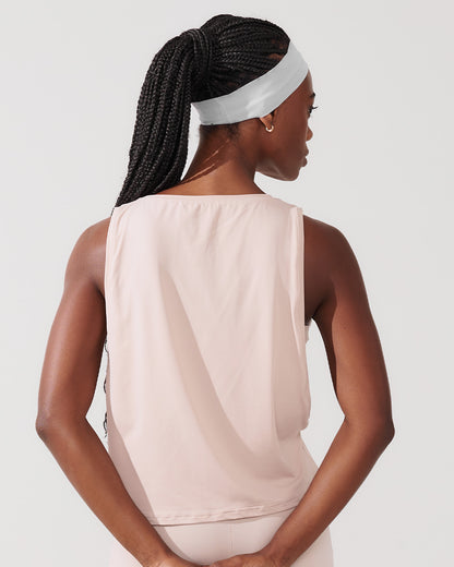 Regata Cropped com Cava Ampla Bege