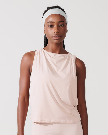 Regata Cropped com Cava Ampla Bege