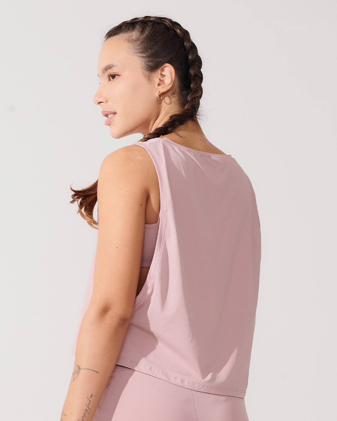 Regata Cropped com Cava Ampla Rose