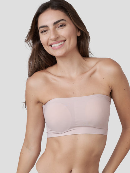 Top Faixa Sem Costura com Bojo Removível Rose