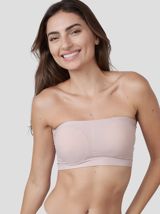 Top Faixa Sem Costura com Bojo Removível Rose